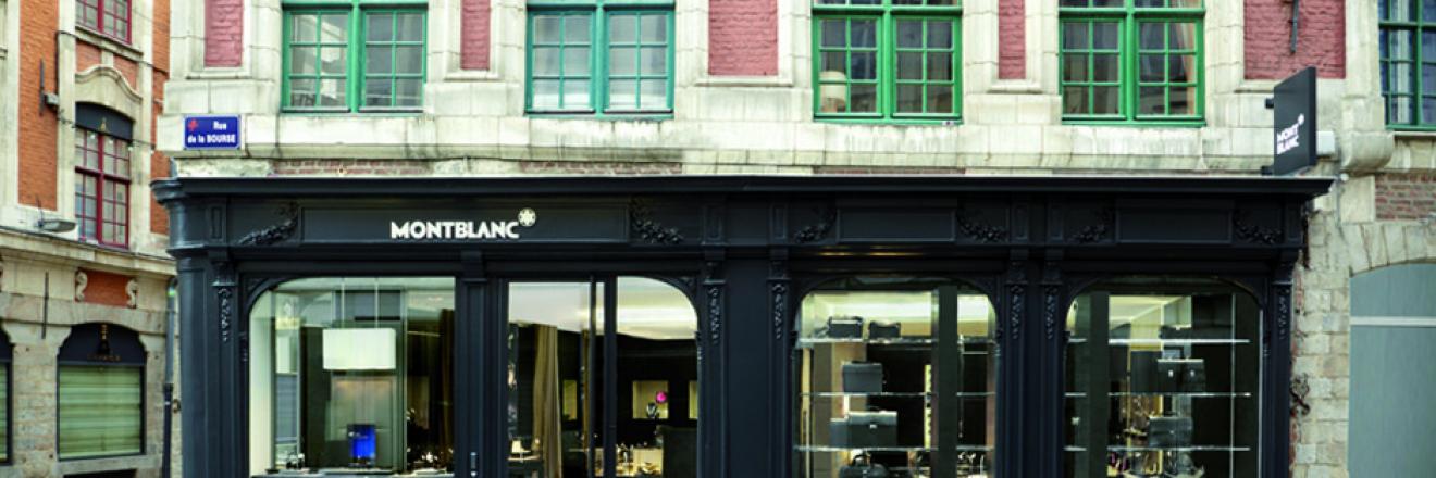 MONT BLANC, Extension et aménagement de la boutique Montblanc à Lille